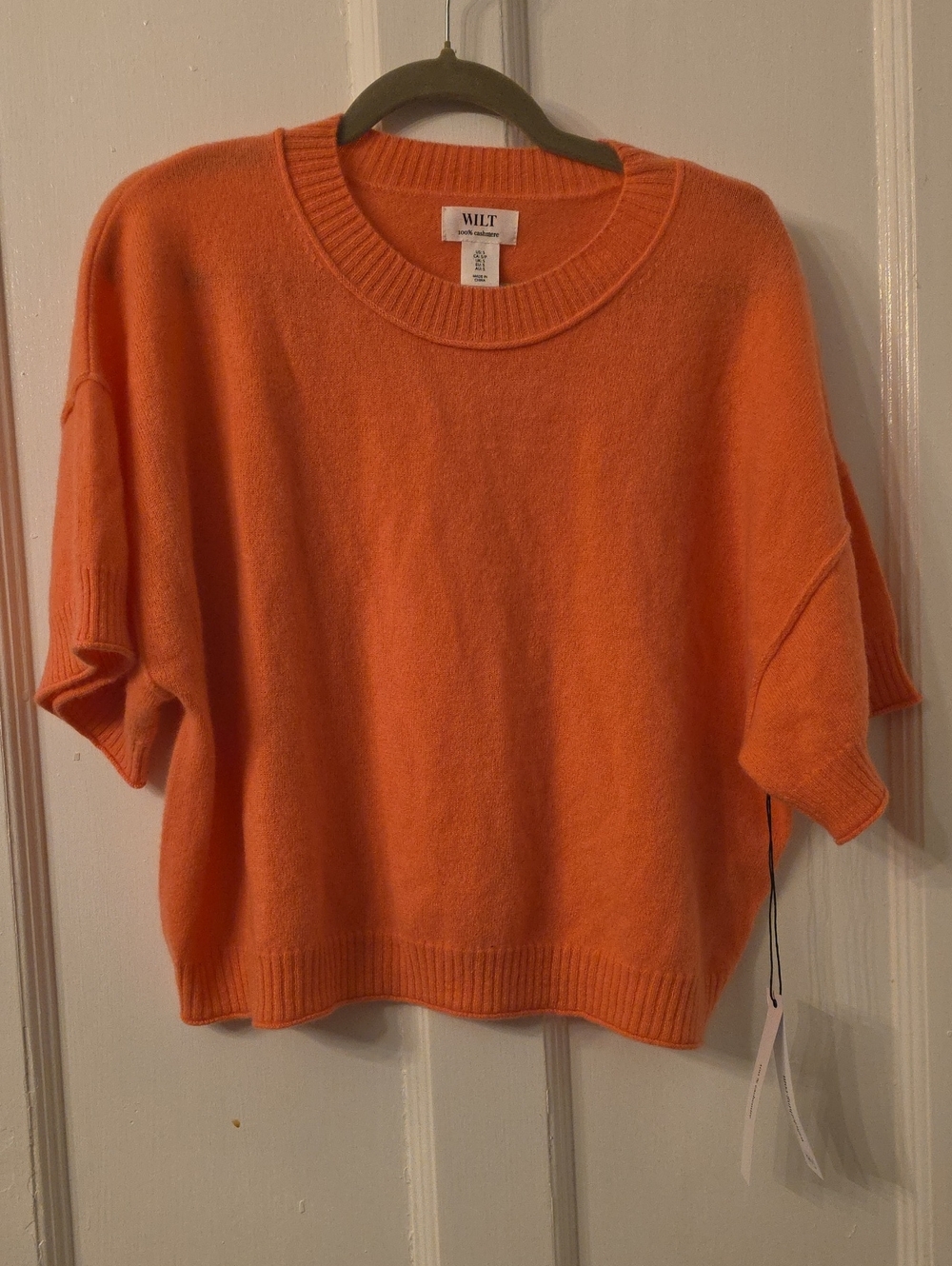 Wilt Orange Crewneck Sweater Size Medium NWT